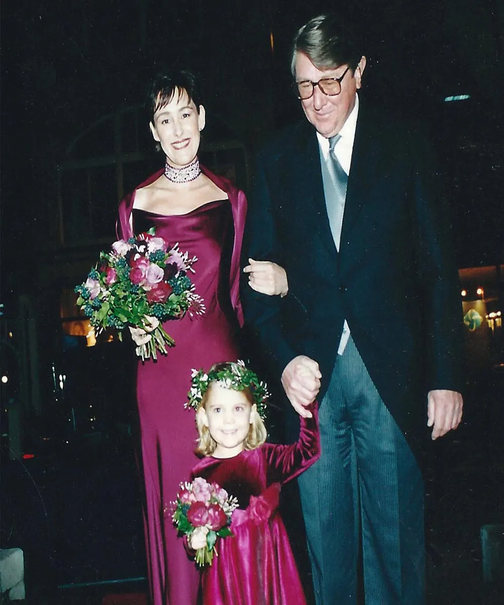 Sharon Cunningham Bride wedding dress