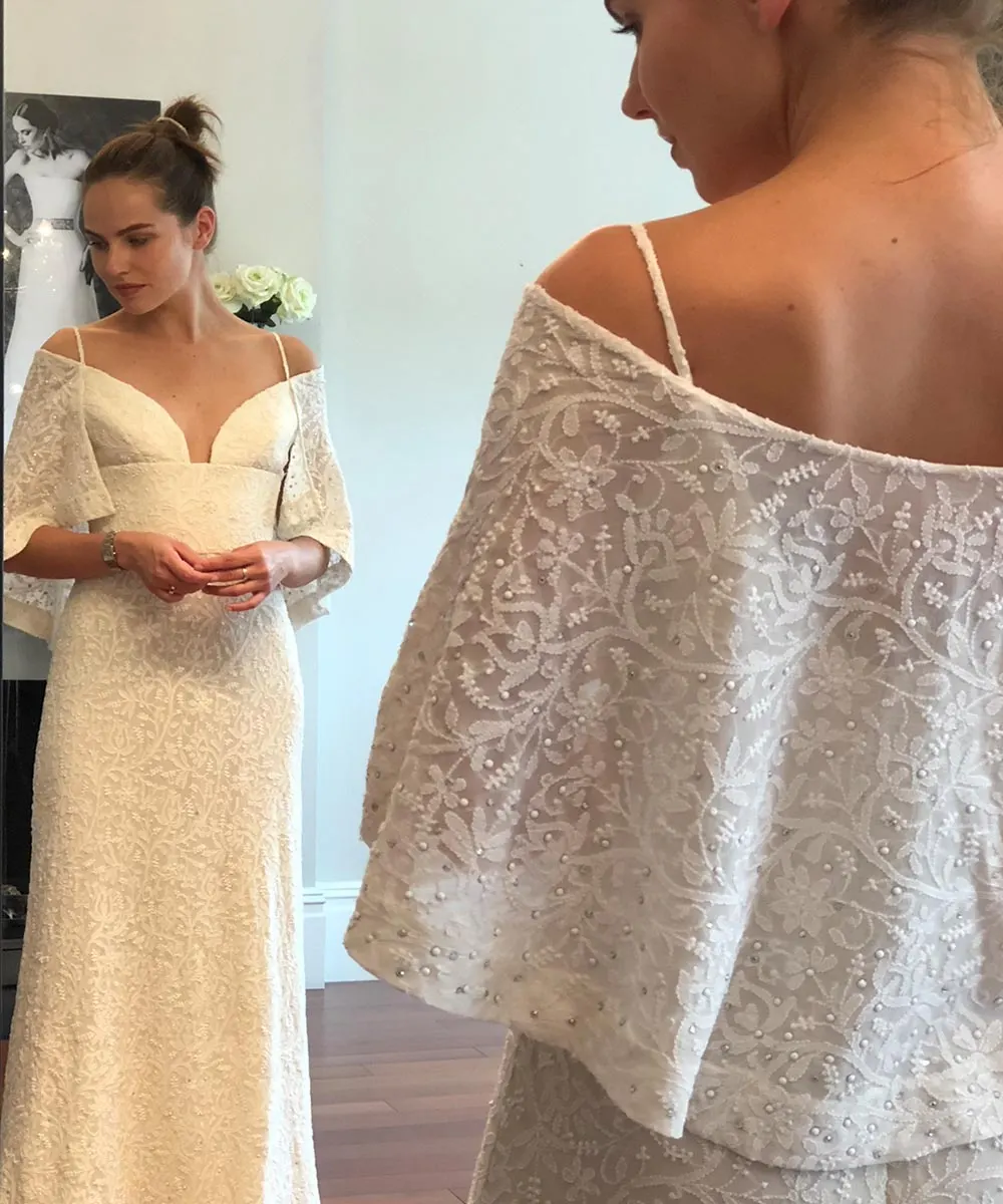 Sharon Cunningham Bride wedding dress
