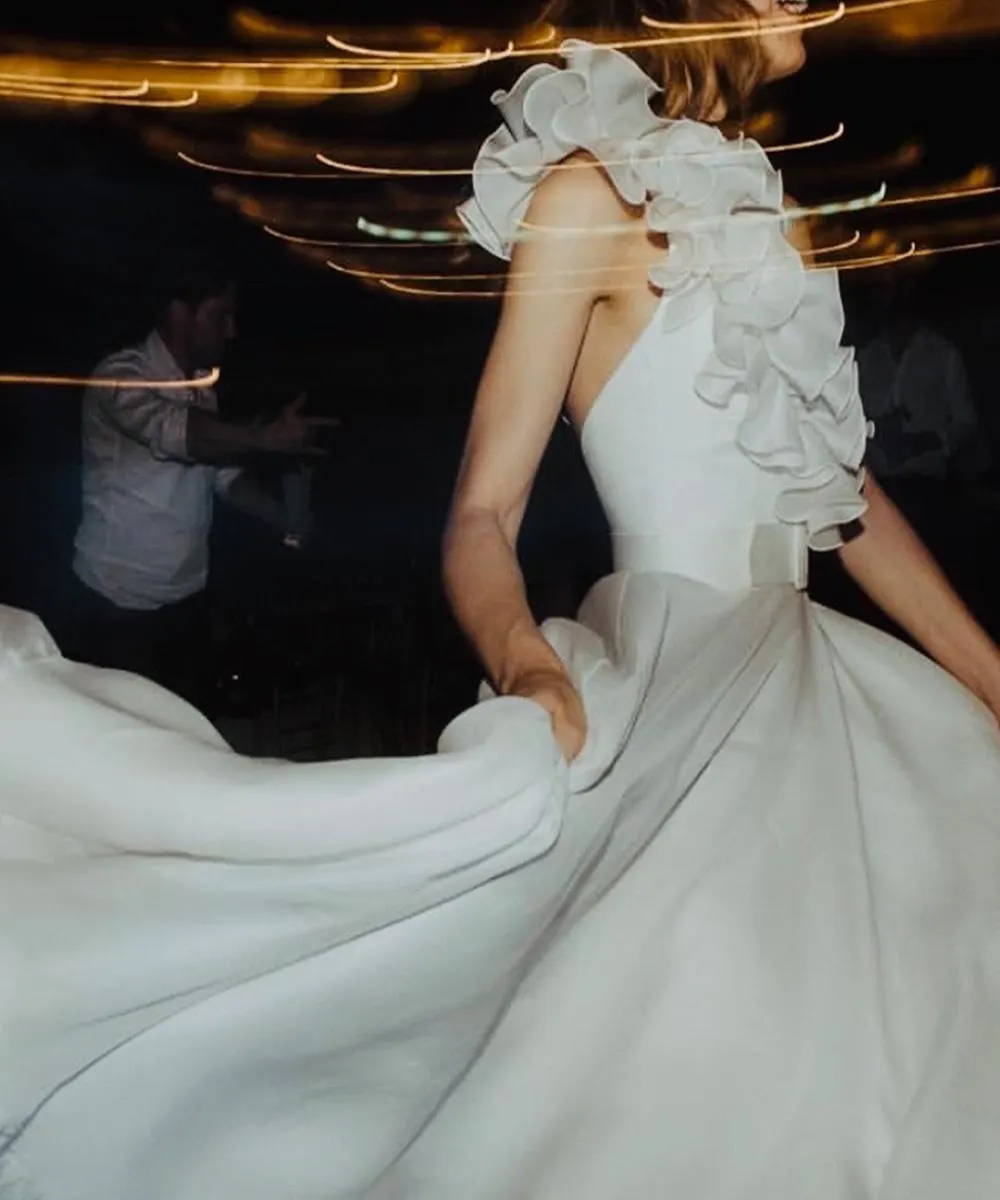 Sharon Cunningham Bride wedding dress