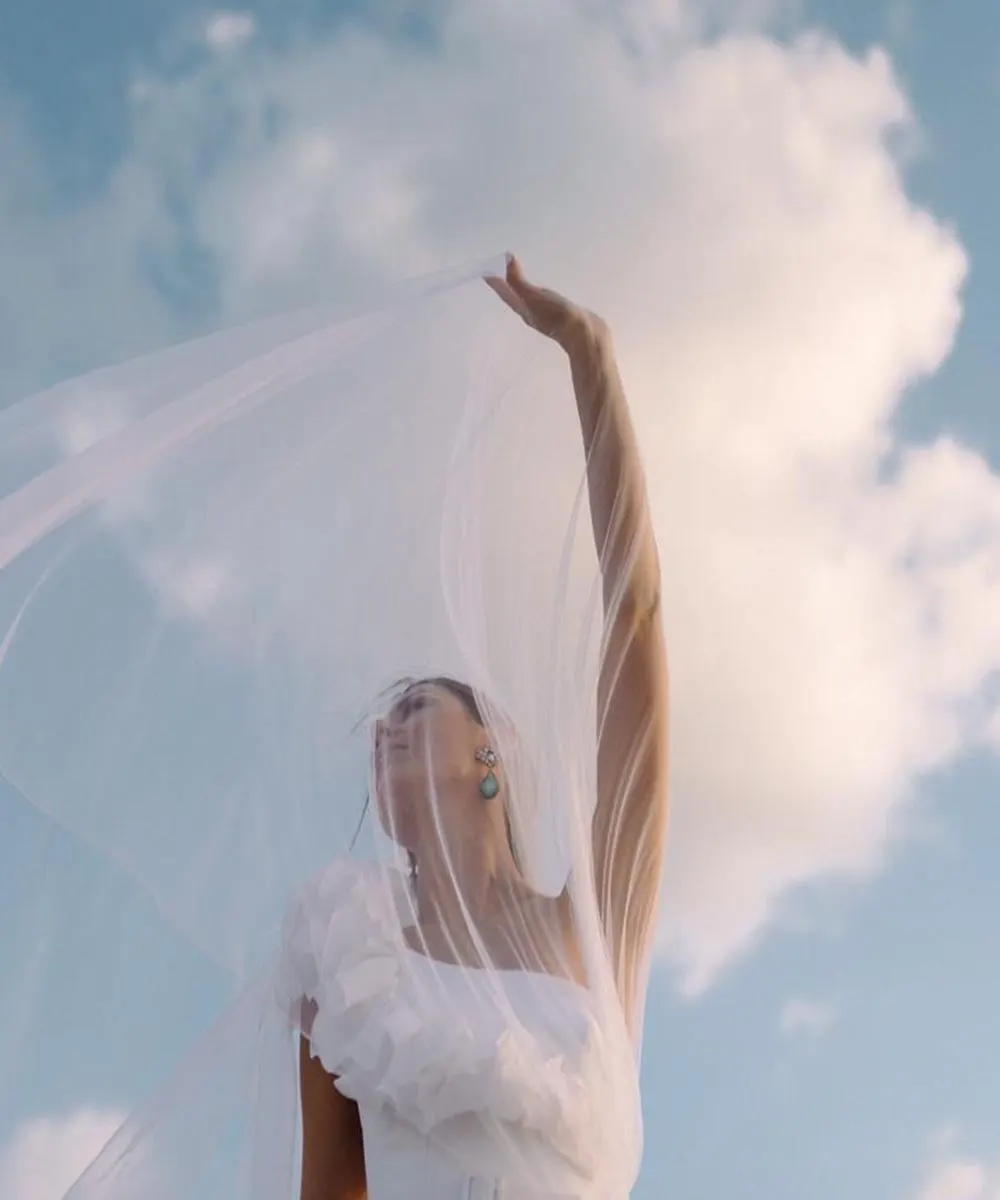 Sharon Cunningham Bride wedding dress