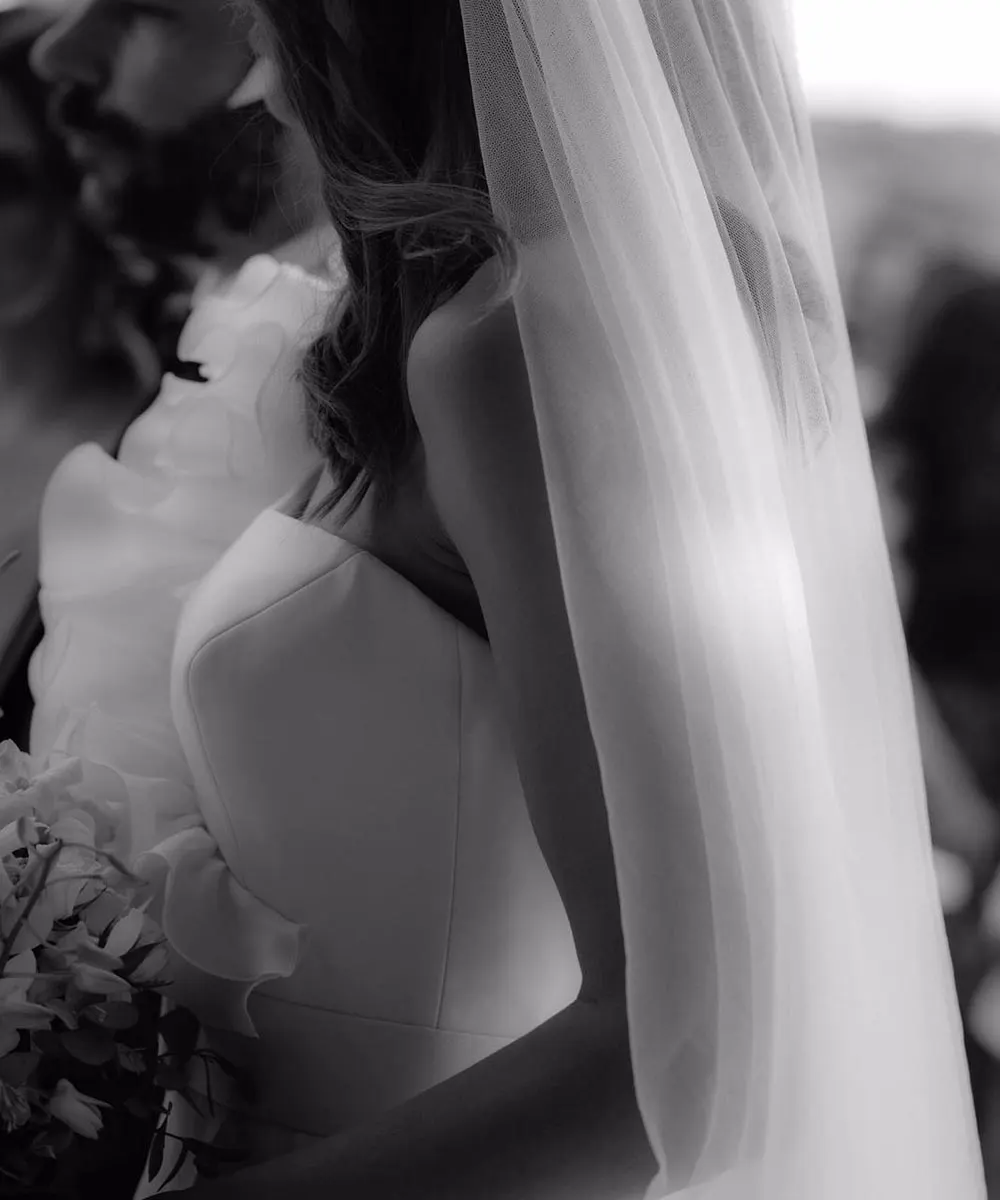 Sharon Cunningham Bride wedding dress