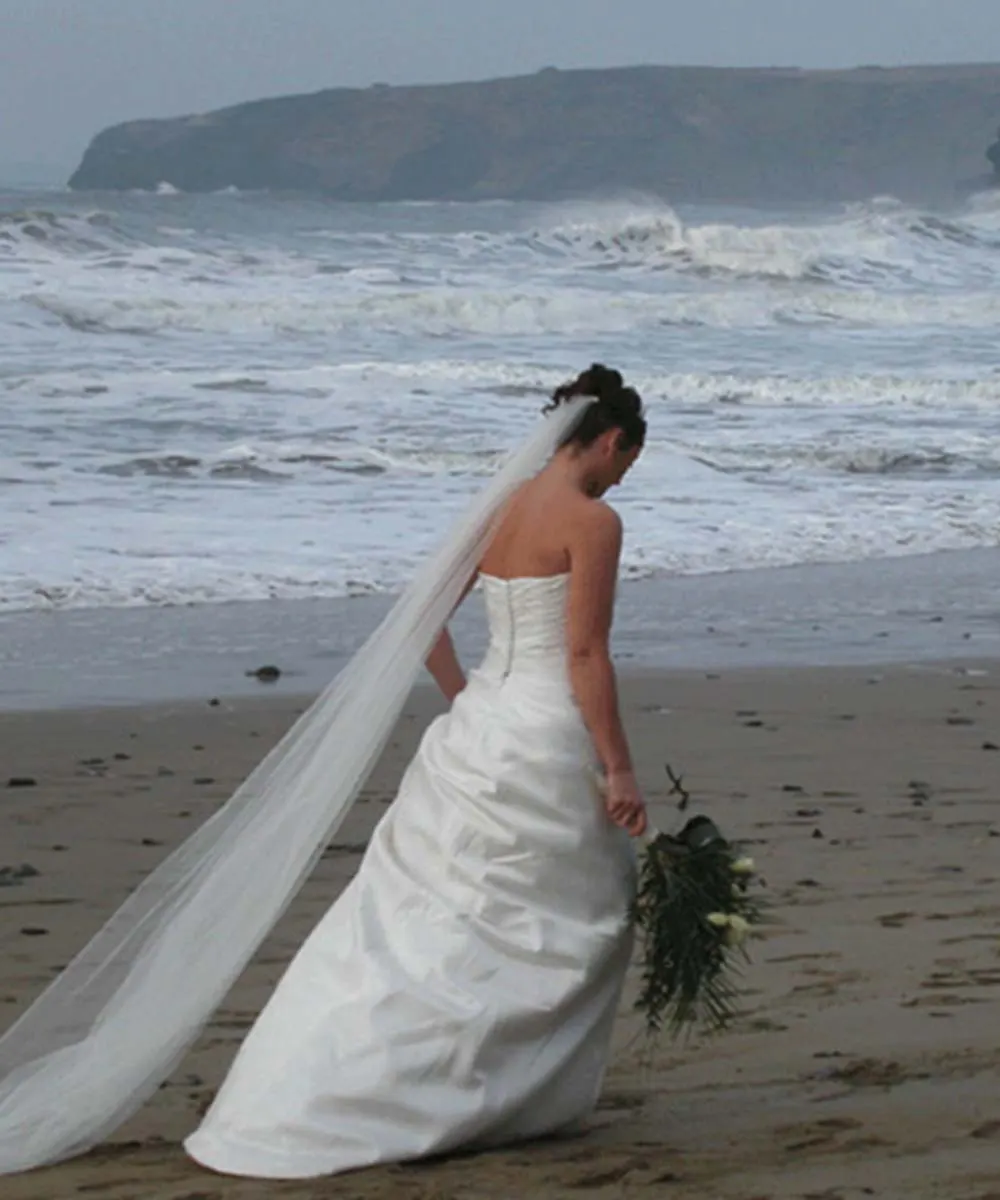 Sharon Cunningham Bride wedding dress